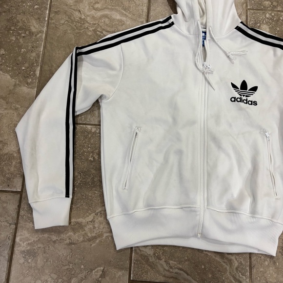 Adidas Men’s‎ Adidas Originals full-zip hoodie trefoil sz M - Picture 4 of 13
